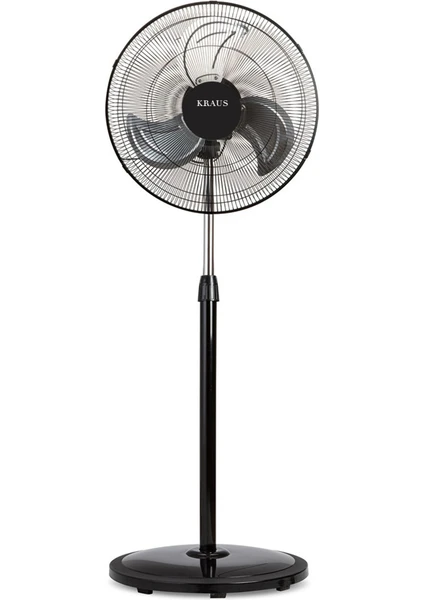 Kraus 18" Ayaklı Vantilatör 90 W Güçlü Motor ve 45 cm Metal Pervane ile Etkili Serinlik
