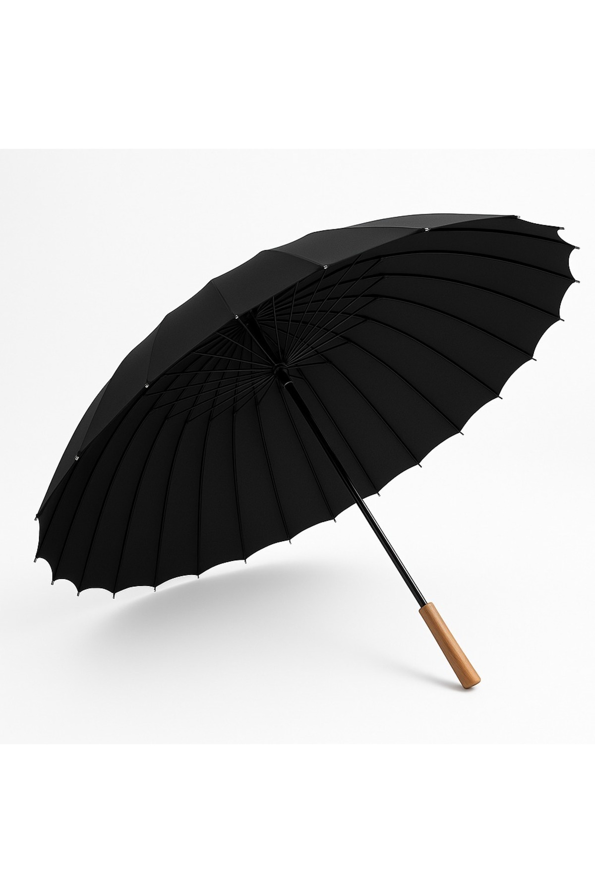 Parachase Şemsiye 122 cm Çap, Otomatik Rüzgâra Dayanıklı Fiber İskelet, Su Geçirmez Pongee Kumaş