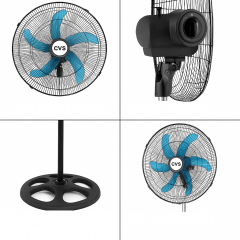 CVS Dn 91022 18 Inç (45cm) Ayaklı Döner Başlıklı Zaman Ayarlı Vantilatör 5 Kanatlı Metal