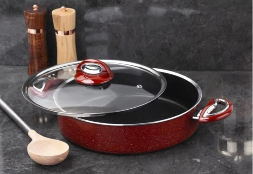 Taç Titan Granit Basık Tencere 28 cm