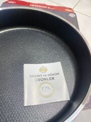 Taç Titan Granit Basık Tencere 28 cm