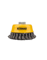 RTRMAX Çanak Tel Fırça Burgulu 65 mm RH22106