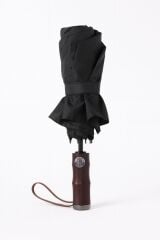 Toptancı Amca Deri Kılıflı Ahşap Sap Otomatik Fonksiyon Açma Kapama 10 Fiber Telli (Çift Telli) Kaliteli Şemsiye