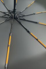 Toptancı Amca Deri Kılıflı Ahşap Sap Otomatik Fonksiyon Açma Kapama 10 Fiber Telli (Çift Telli) Kaliteli Şemsiye