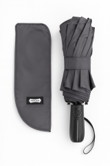 Parachase 12 Telli Fiber Glass Şemsiye Katlanır Füme Şemsiye Premium Kalite Kılıflı UV dayanıklı