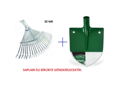Toptancı Amca Bahçe Seti Tırmık Kürek Saplı Kaliteli Set