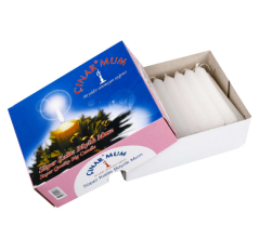MUM ÇINAR BÜYÜK 40 LI BEYAZ  (10 CM)