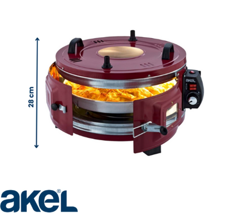 AKEL AF140 STANDART DÖNER TEPSİ VE TERMOSTATLI YUVARLAK FIRIN