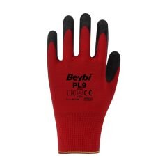 Beybi PL9 1/2 Lateks Kaplama Polyester İş Eldiveni – Kaymaz, Nefes Alabilir, No:10